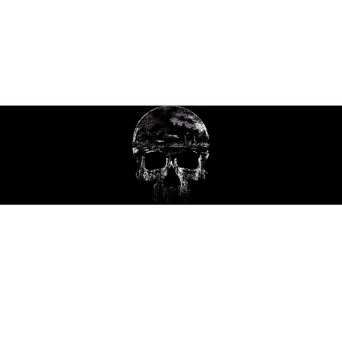 Distressed Skull Graphic Bumper Sticker