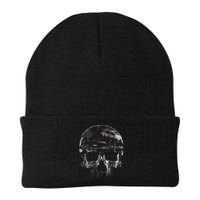 Distressed Skull Graphic Beanie
