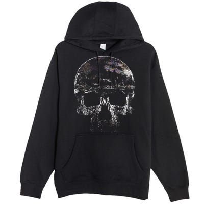 Distressed Skull Graphic Premium Pullover Hoodie
