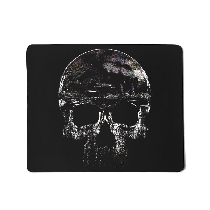 Distressed Skull Graphic Mousepad