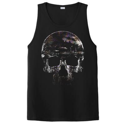 Distressed Skull Graphic PosiCharge Competitor Tank