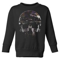 Distressed Skull Graphic Toddler Sweatshirt