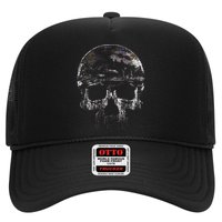 Distressed Skull Graphic Trucker Hat