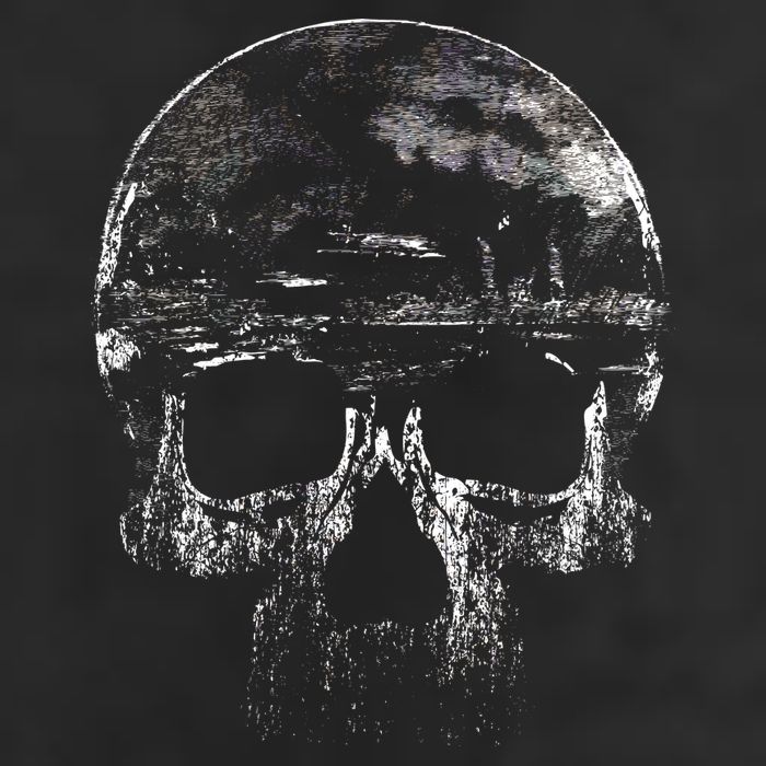 Distressed Skull Graphic Trucker Hat