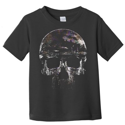 Distressed Skull Graphic Toddler T-Shirt