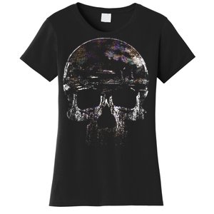 Distressed Skull Graphic Women's T-Shirt