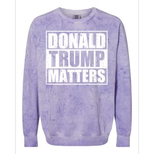 Distressed Straight Outta Donald Trump Matters Colorblast Crewneck Sweatshirt