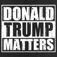 Distressed Straight Outta Donald Trump Matters 7 Panel Mesh Trucker Snapback Hat