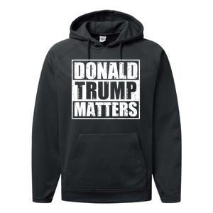 Distressed Straight Outta Donald Trump Matters Performance Fleece Hoodie