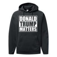 Distressed Straight Outta Donald Trump Matters Performance Fleece Hoodie