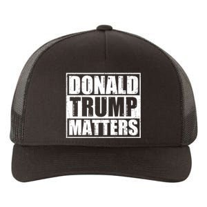 Distressed Straight Outta Donald Trump Matters Yupoong Adult 5-Panel Trucker Hat