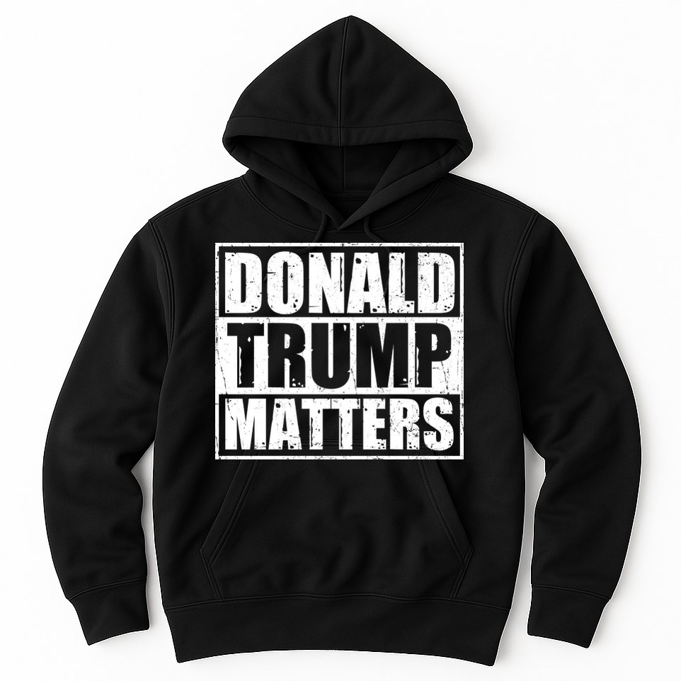 Distressed Straight Outta Donald Trump Matters Hoodie