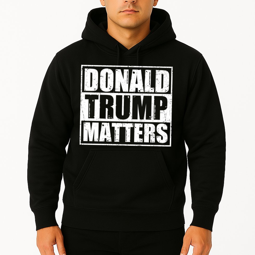 Distressed Straight Outta Donald Trump Matters Hoodie