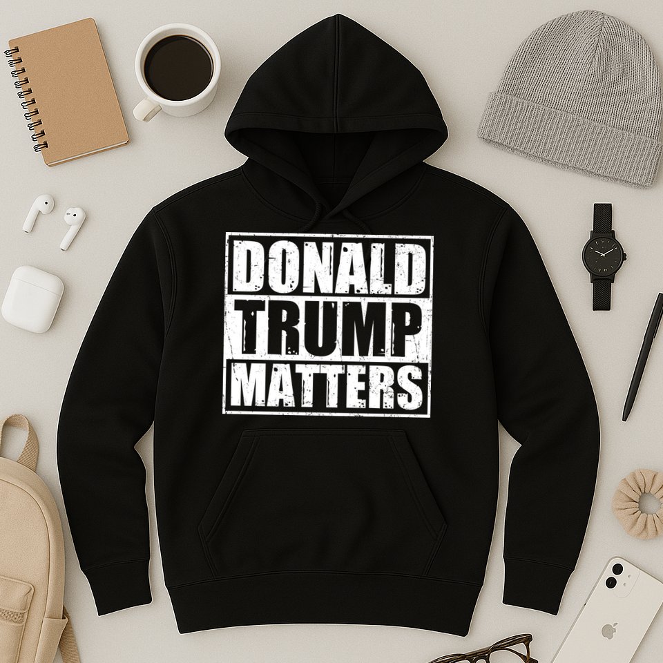 Distressed Straight Outta Donald Trump Matters Hoodie