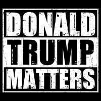 Distressed Straight Outta Donald Trump Matters Drawstring Bag
