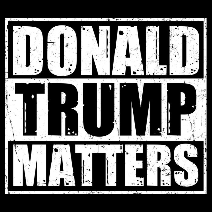 Distressed Straight Outta Donald Trump Matters Drawstring Bag