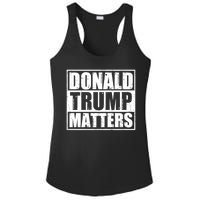 Distressed Straight Outta Donald Trump Matters Ladies PosiCharge Competitor Racerback Tank