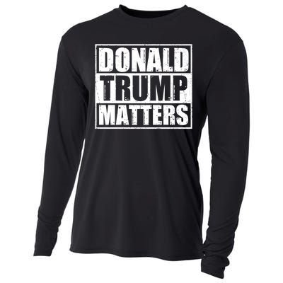 Distressed Straight Outta Donald Trump Matters Cooling Performance Long Sleeve Crew