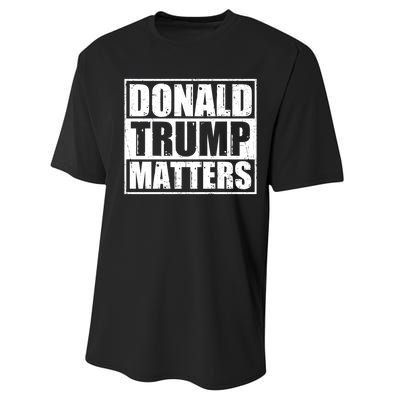 Distressed Straight Outta Donald Trump Matters Performance Sprint T-Shirt