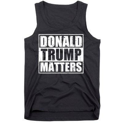 Distressed Straight Outta Donald Trump Matters Tank Top