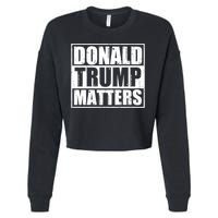 Distressed Straight Outta Donald Trump Matters Cropped Pullover Crew