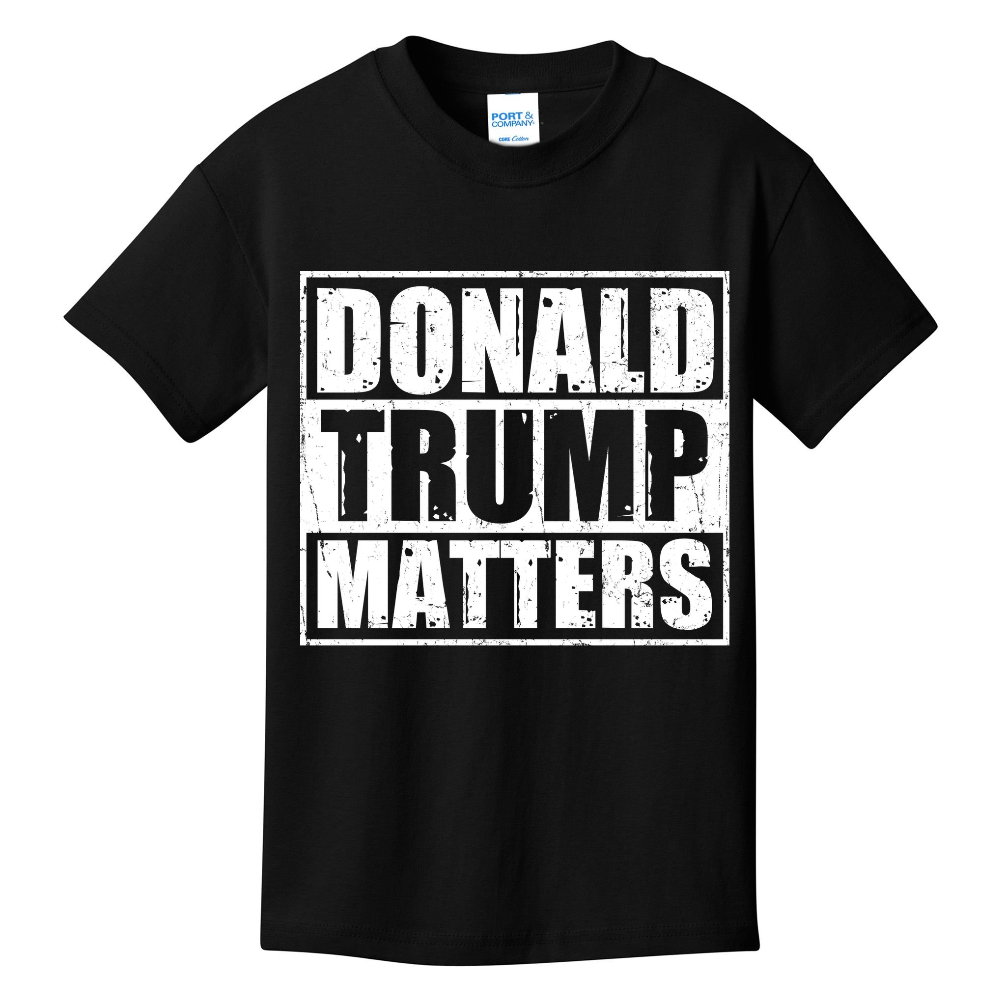 Distressed Straight Outta Donald Trump Matters Kids T-Shirt