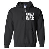 Distressed Straight Outta Donald Trump Matters Full Zip Hoodie