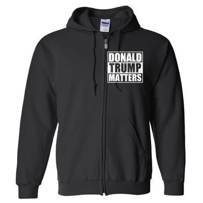 Distressed Straight Outta Donald Trump Matters Full Zip Hoodie