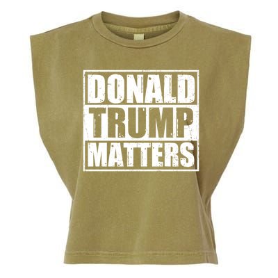 Distressed Straight Outta Donald Trump Matters Garment-Dyed Women's Muscle Tee