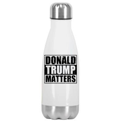 Distressed Straight Outta Donald Trump Matters Stainless Steel Insulated Water Bottle