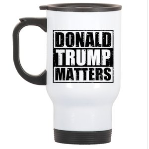 Distressed Straight Outta Donald Trump Matters Stainless Steel Travel Mug