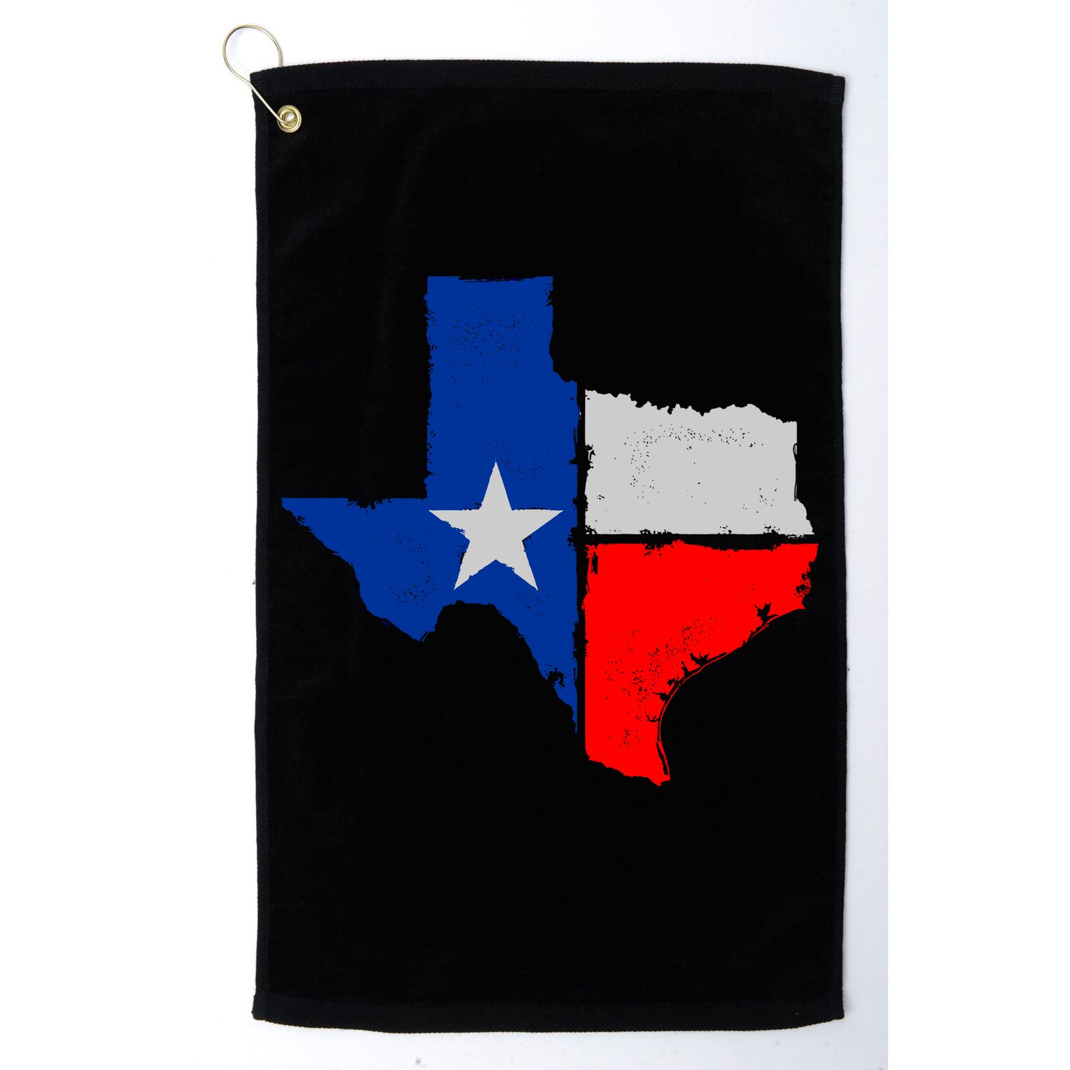 Distressed Texas State Map Flag Golf Towel