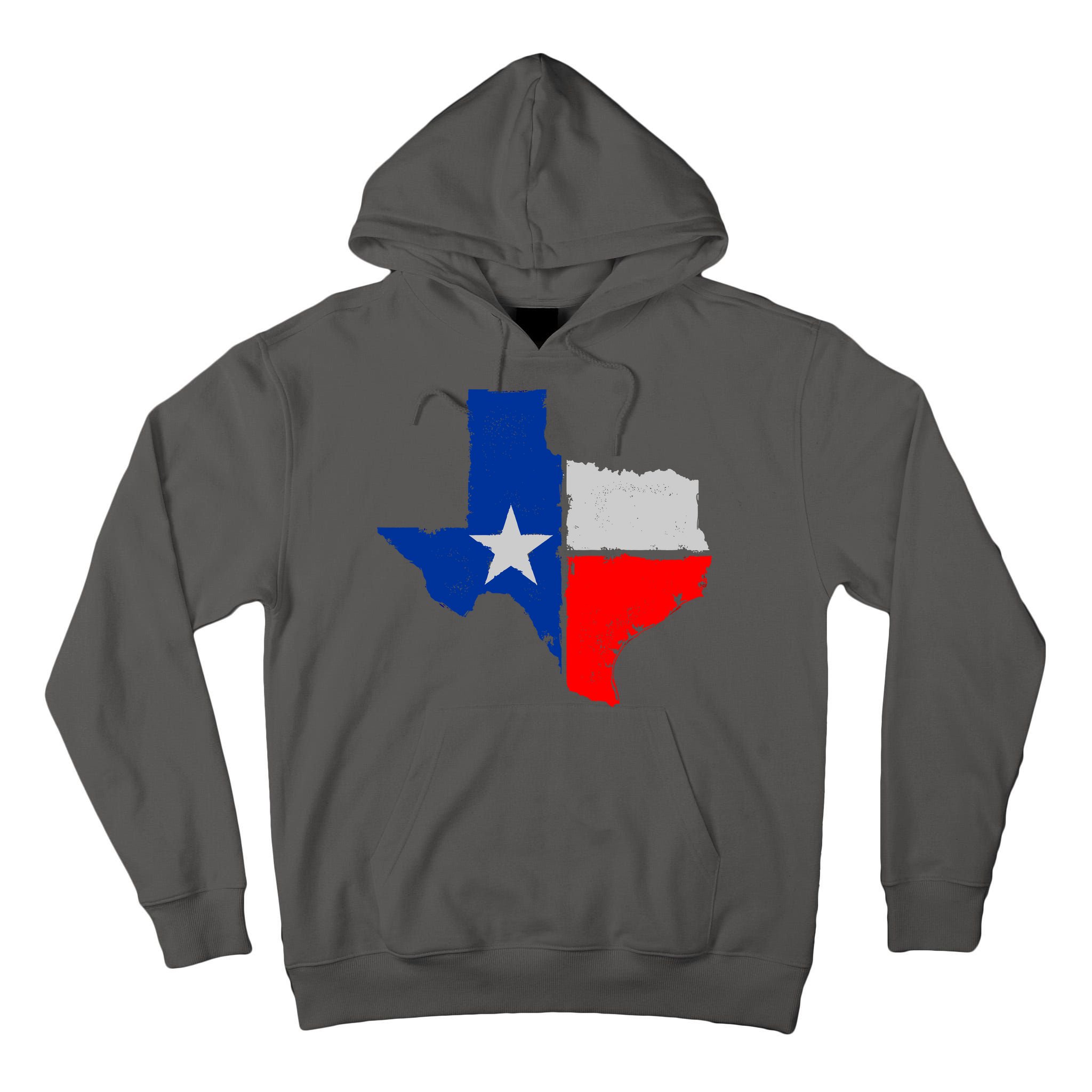 Distressed Texas State Map Flag Tall Hoodie