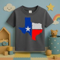 Distressed Texas State Map Flag Toddler T-Shirt