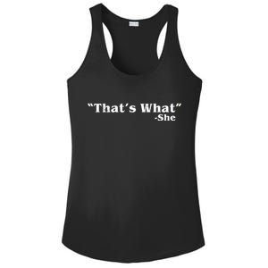 Distressed That's What - She Ladies PosiCharge Competitor Racerback Tank