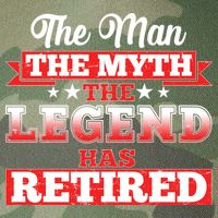 Distressed The Man The Myth The Legend Has Retired  Legacy Tie Dye Trucker Hat