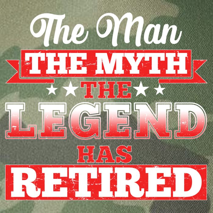 Distressed The Man The Myth The Legend Has Retired  Legacy Tie Dye Trucker Hat