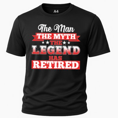 Distressed The Man The Myth The Legend Has Retired  Performance Shirt