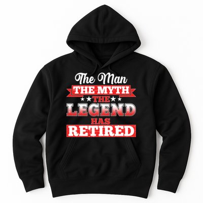 Distressed The Man The Myth The Legend Has Retired  Hoodie
