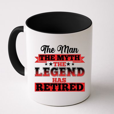 Distressed The Man The Myth The Legend Has Retired  Mug
