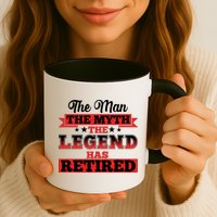 Distressed The Man The Myth The Legend Has Retired  Mug