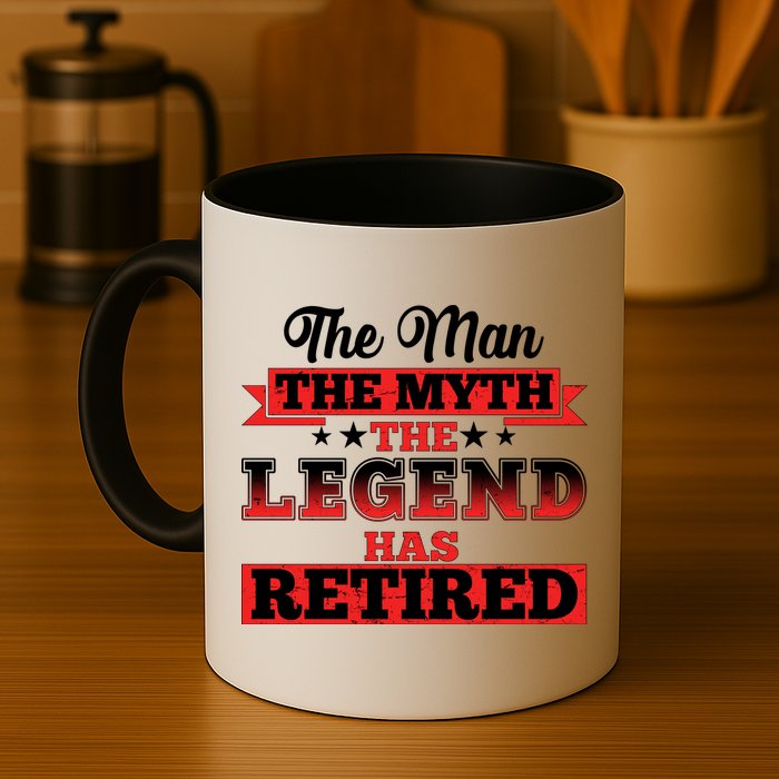 Distressed The Man The Myth The Legend Has Retired  Mug