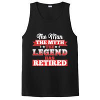 Distressed The Man The Myth The Legend Has Retired  PosiCharge Competitor Tank