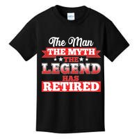 Distressed The Man The Myth The Legend Has Retired  Kids T-Shirt