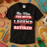 Distressed The Man The Myth The Legend Has Retired  Kids T-Shirt