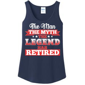 Distressed The Man The Myth The Legend Has Retired  Ladies Essential Tank