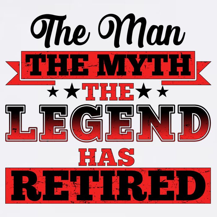 Distressed The Man The Myth The Legend Has Retired  Garment-Dyed Sweatshirt