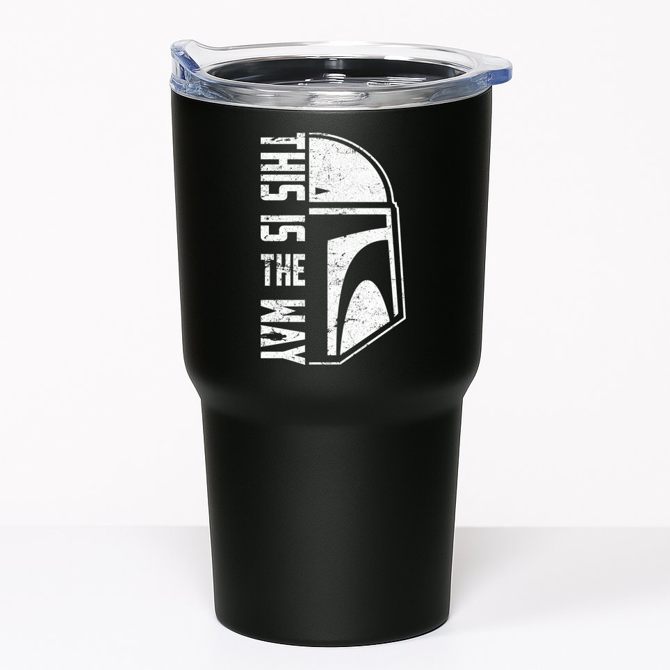 Distressed This Is The Way Helmet Tumbler