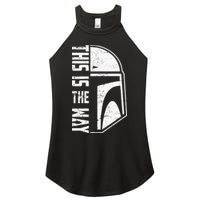 Distressed This Is The Way Helmet Women's Perfect Tri Rocker Tank