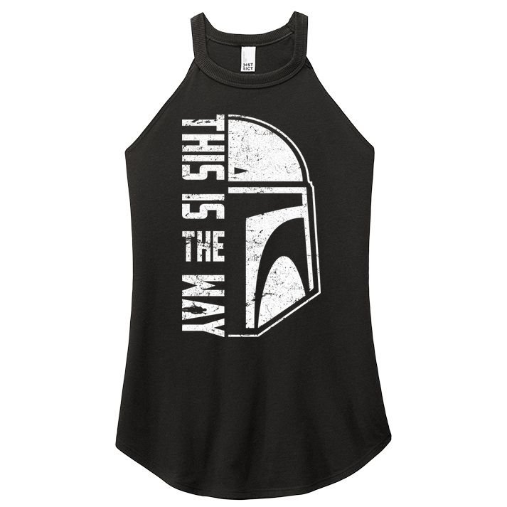 Distressed This Is The Way Helmet Women's Perfect Tri Rocker Tank